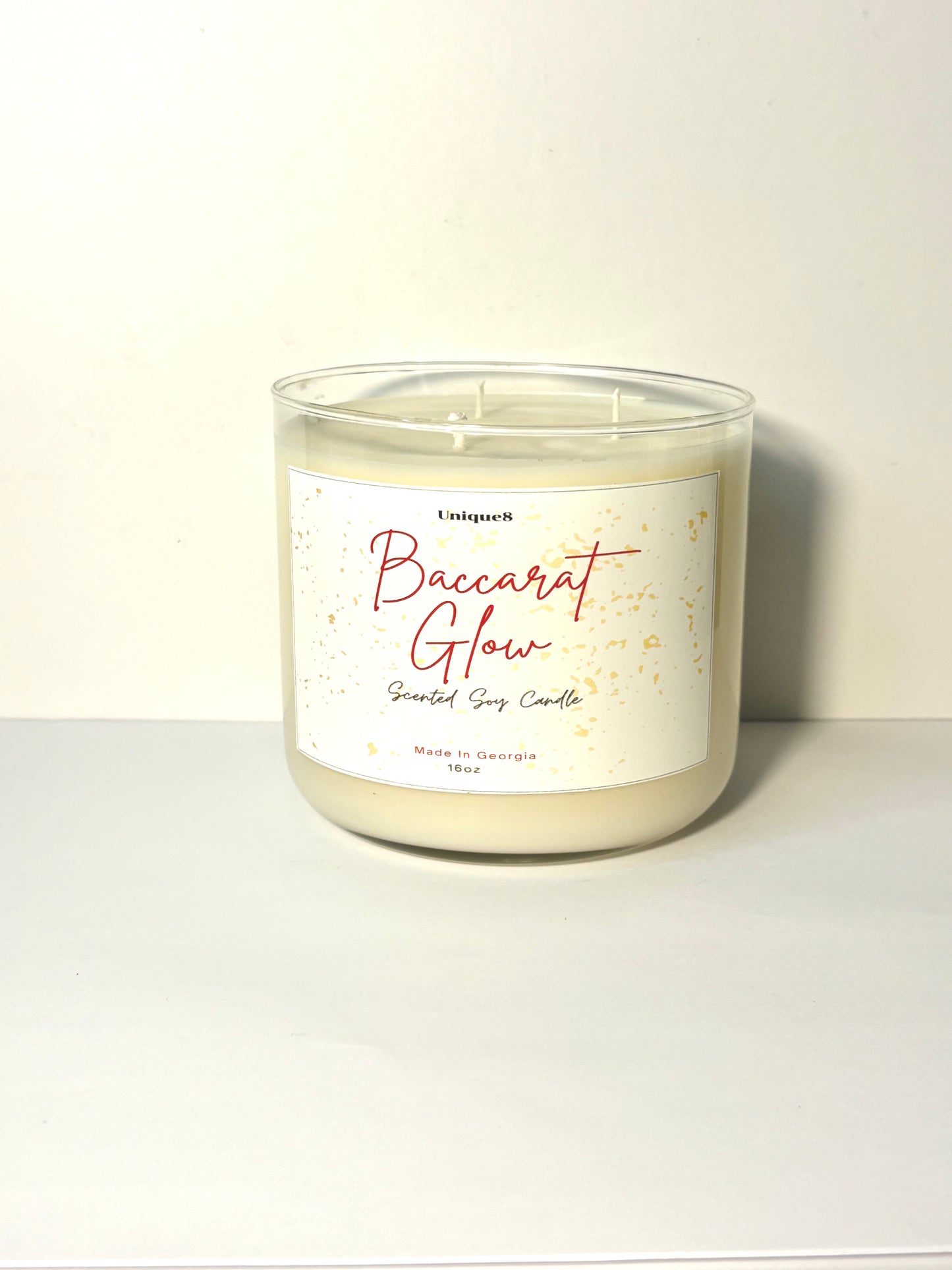 Baccarat Glow Inspired by Baccarat Rouge 540 Soy Wax Candle