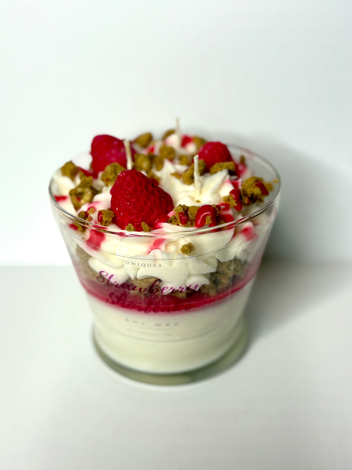 Strawberry Shortcake Triple Wick Scented Soy Candle