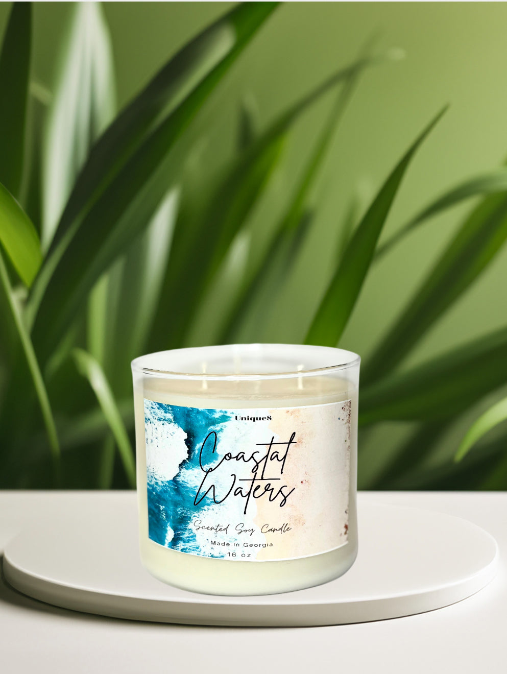 Coastal Waters Scented Soy Wax Candle