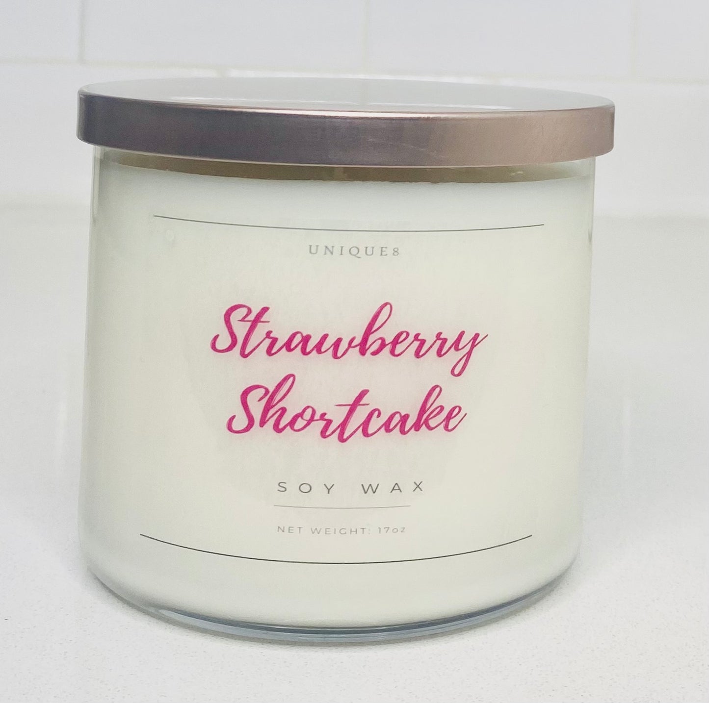 Strawberry Shortcake Triple Wick Soy Candle