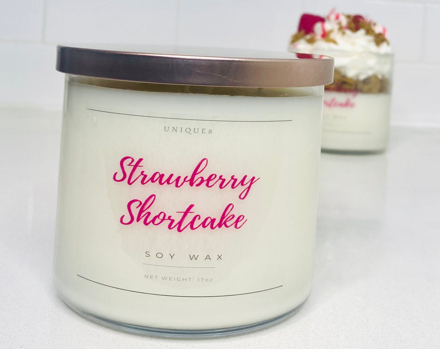 Strawberry Shortcake Triple Wick Soy Candle