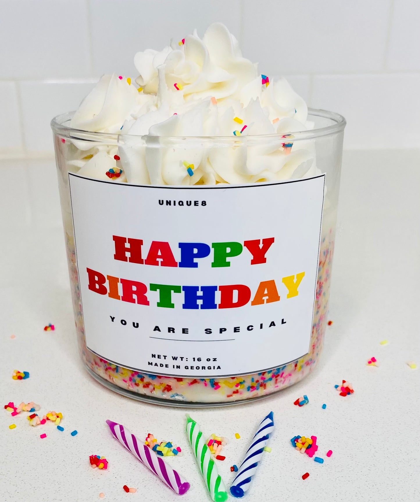 Birthday Cake Soy Candle