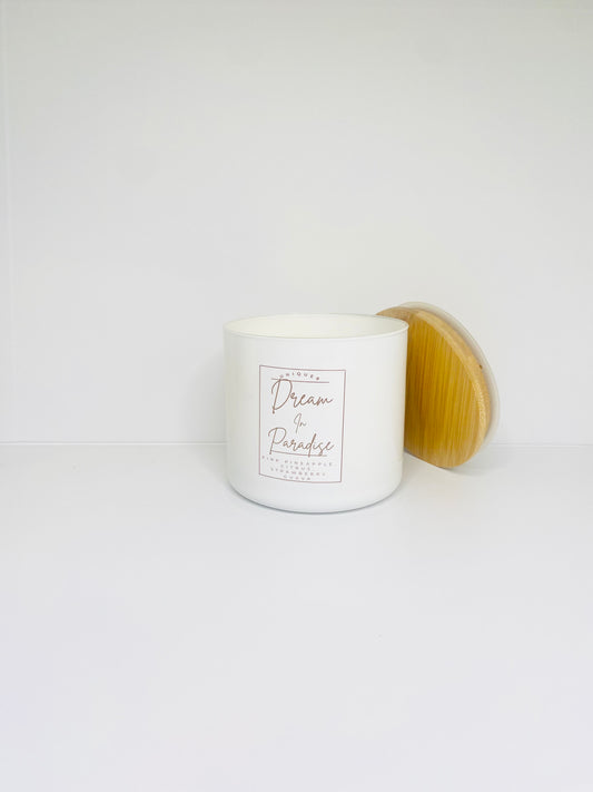 Dream In Paradise 16oz Soy Wax Candle 3 cotton wicks