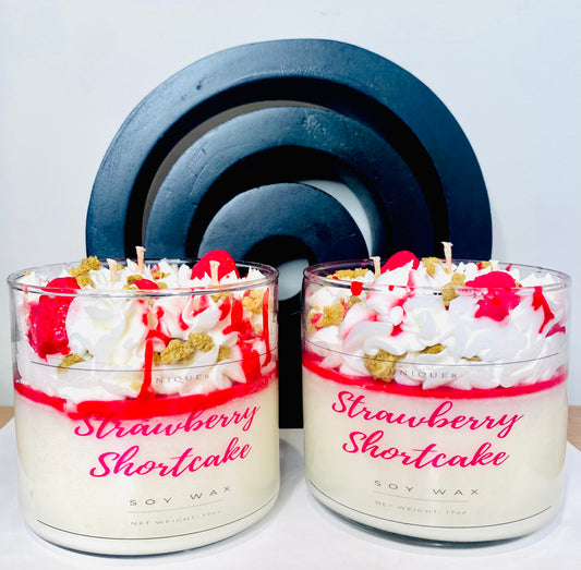 Strawberry Shortcake Triple Wick Scented Soy Candle