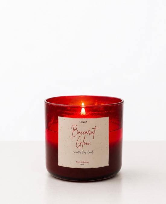 Baccarat Glow Candle: Inspired by Baccarat Rouge 540 Soy Wax Candle