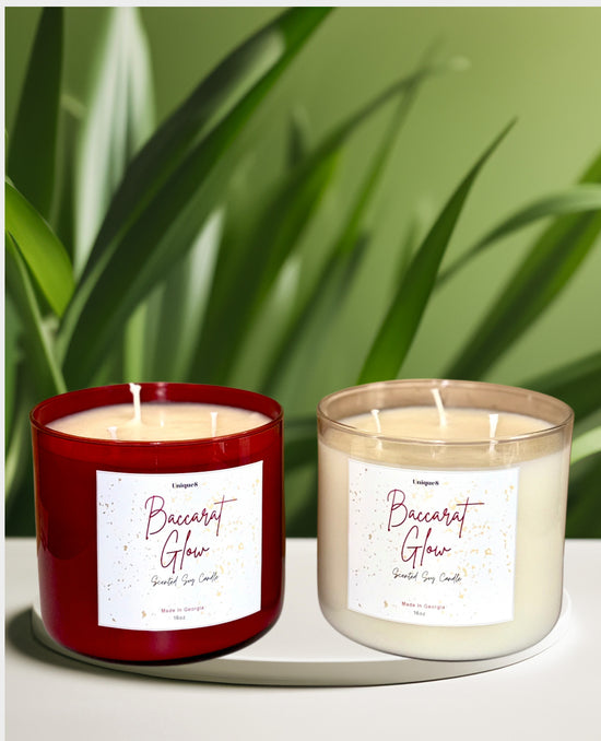 Baccarat Glow Candle: Inspired by Baccarat Rouge 540 Soy Wax Candle