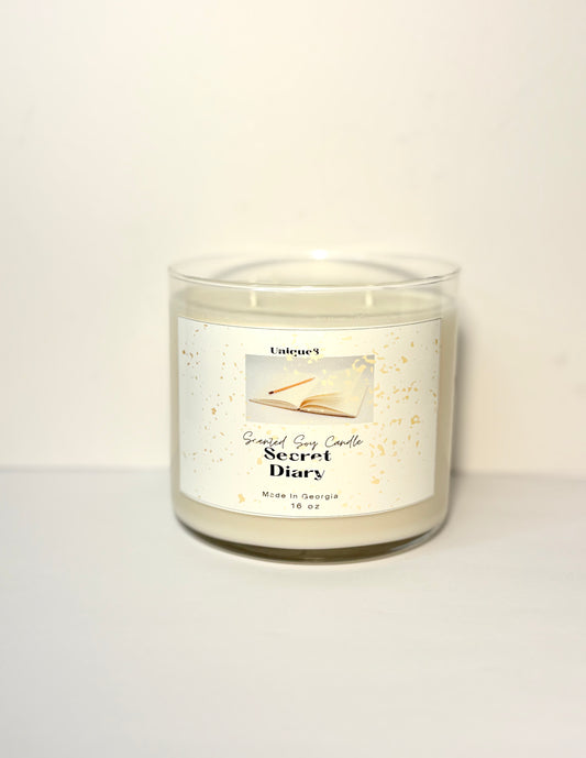 Secret Diary Soy Wax Candle
