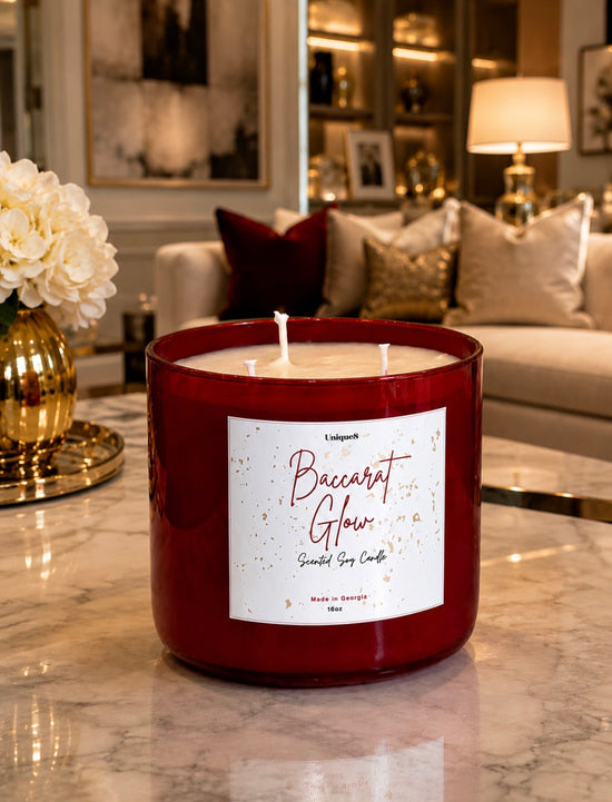 Baccarat Glow Candle: Inspired by Baccarat Rouge 540 Soy Wax Candle