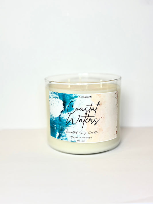Coastal Waters Scented Soy Wax Candle
