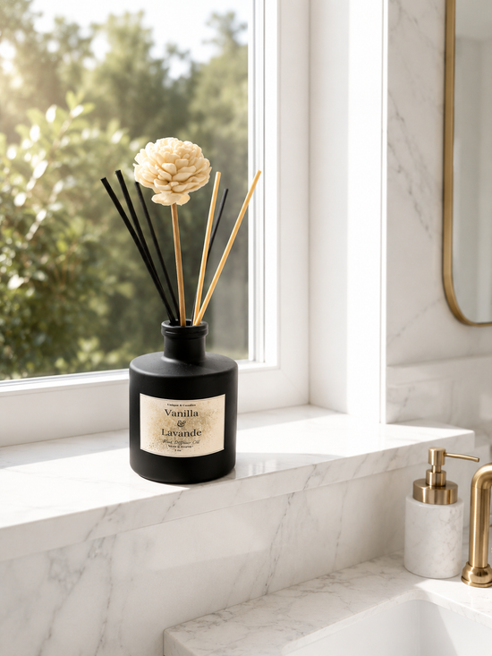 Non toxic Vanilla and Lavande/ Lavender Reed Diffuser Aromatherapy Flameless Home Fragrance