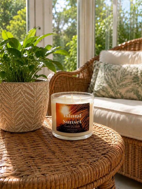 Island Sunset Soy Wax Candle Jamaica Me Crazy candle