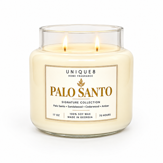 Palo Santo Soy Candle 17oz cotton wick