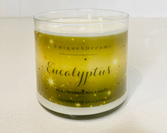 Eucalyptus Triple Wick Scented Soy Candle